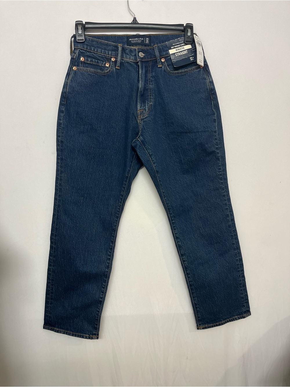 Abercrombie & Fitch Dark Indigo Straight Men's Jeans